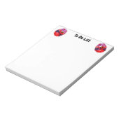 Belebte Bee Pink Lila Blume zu tun Notizblock (Rotiert)
