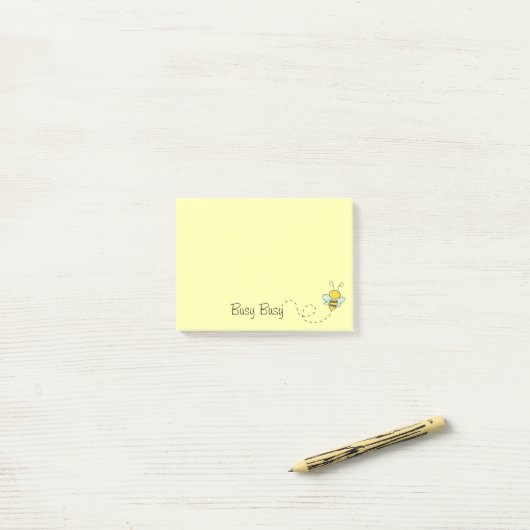 Belebte Bee Post-it®-Hinweise 4 x 3 Post-it Klebezettel (Auf Schreibtisch)