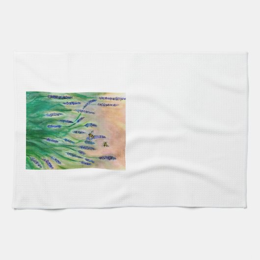 Belebte Beete auf Salvia Tea Handtuch (Horizontal)