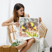 Belebte, belebte Honey Bee Watercolor Malerei Leinwanddruck