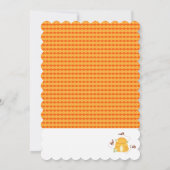 Belebte Bienen Einladung zum Geburtstag (Rückseite)