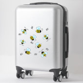 Belebte Buzzing Hummeln Honeybee Decal Stickers Aufkleber (Koffer)