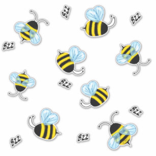 Belebte Buzzing Hummeln Honeybee Decal Stickers Aufkleber