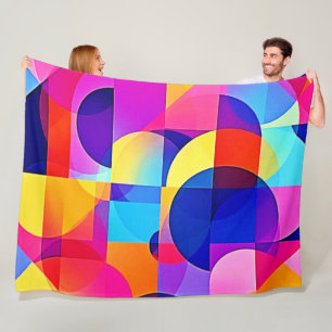 Belebte Dot Energy Art Fleecedecke