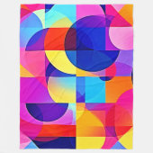 Belebte Dot Energy Art Fleecedecke (Vorderseite)