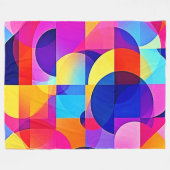 Belebte Dot Energy Art Fleecedecke (Vorderseite (Horizontal))