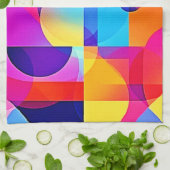 Belebte Dot Energy Art Geschirrtuch (Gefaltet)