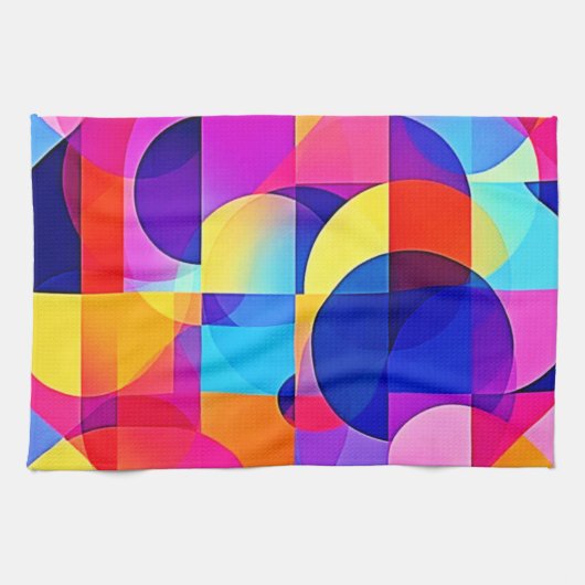 Belebte Dot Energy Art Geschirrtuch (Horizontal)