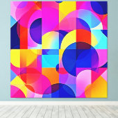 Belebte Dot Energy Art Leinwanddruck (Insitu (Holzboden))