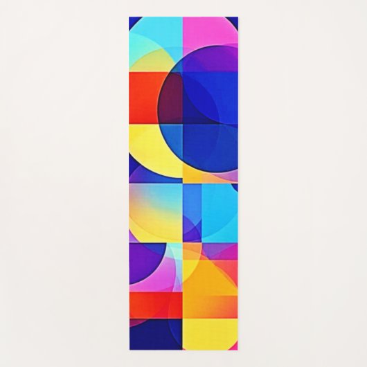 Belebte Dot Energy Art Yogamatte (Vorderseite)