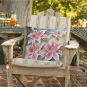 Belebte Erfrischung Lilies Kissen (Stuhl )