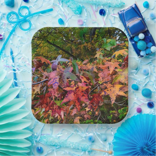 Belebte Fall-Foliage Pappteller (Party)