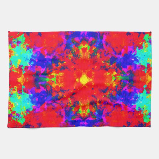 Belebte Farben Muster Kunst Geschirrtuch (Horizontal)