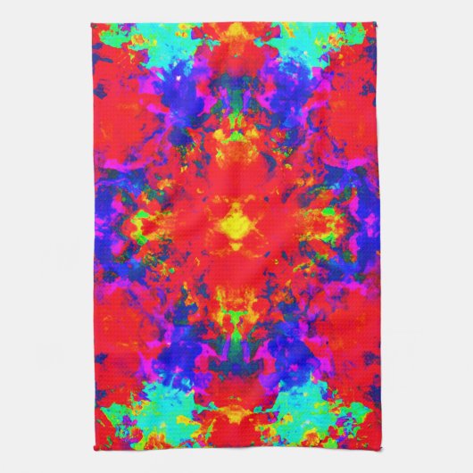 Belebte Farben Muster Kunst Geschirrtuch (Vertikal)