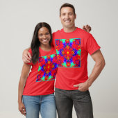 Belebte Farben Muster Kunst T-Shirt (Unisex)