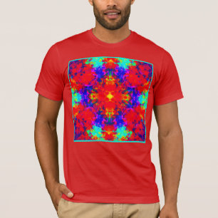 Belebte Farben Muster Kunst T-Shirt