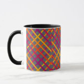 Belebte, helle Streifen Tasse (Links)
