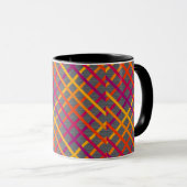 Belebte, helle Streifen Tasse (VorderseiteRechts)