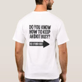 Belebte Idiot-Shirts und -Jacken T-Shirt (Rückseite)