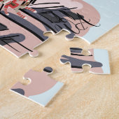 Belebte New York City Surreal Pop Art Puzzle (Seite)