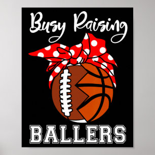 Belebte Raising Byllers Fun Footbyll Bysketbyll Ma Poster