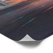 Belebte San Francisco Citycape Poster (Ecke)