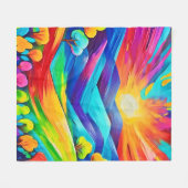 Belebte Sonnenuntergänge Kunst, Dichtung und Musik Fleecedecke (Vorderseite (Horizontal))