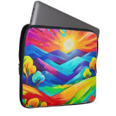 Belebte Sonnenuntergänge Kunst, Dichtung und Musik Laptopschutzhülle (Vorne Rechts)