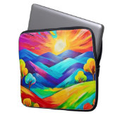 Belebte Sonnenuntergänge Kunst, Dichtung und Musik Laptopschutzhülle (Vorderseite Links)