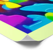 Belebte Sonnenuntergänge Kunst, Dichtung und Musik Poster (Ecke)