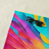 Belebte Sonnenuntergänge Kunst, Dichtung und Musik Strandtuch (Beispiel)