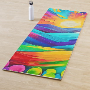Belebte Sonnenuntergänge Kunst, Dichtung und Musik Yogamatte