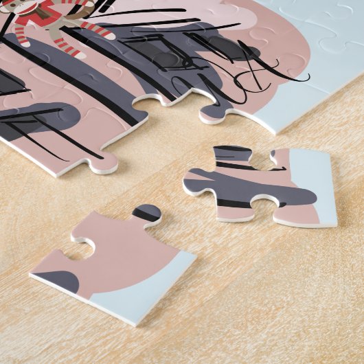 Belebte Stadt Brooklyn Surreal Pop Art Puzzle (Seite)