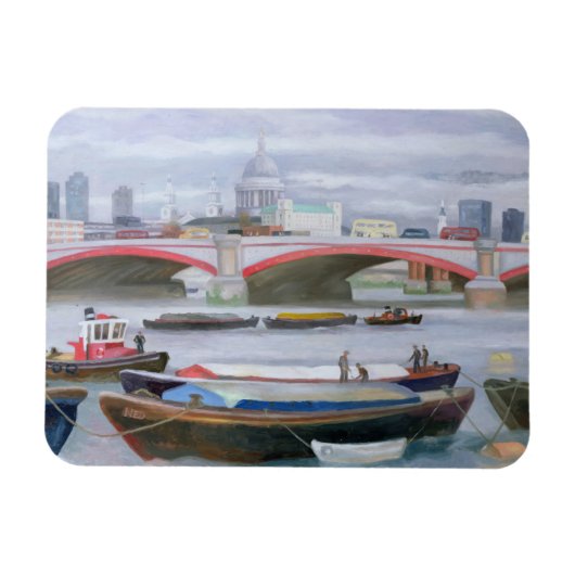 Belebte Szene bei Blackfriars 2005 Magnet (Horizontal)