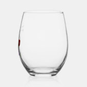 Belebte Weinflasche mit Glasmagnet Weinglas Ohne Stiel (Rechts)