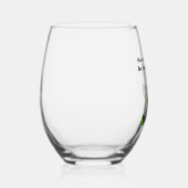 Belebte Weinflasche mit Glasmagnet Weinglas Ohne Stiel (Links)