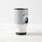 Belebter Bowlingball und Buttone Reisebecher (Mittel)