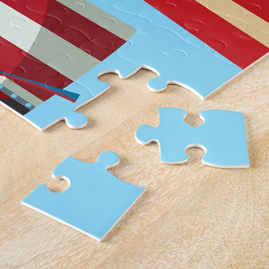 Belebter Circus farbenfroh Puzzle (Seite)