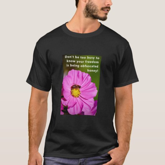 Belebter (dunkler) T - Shirt (Vorderseite)