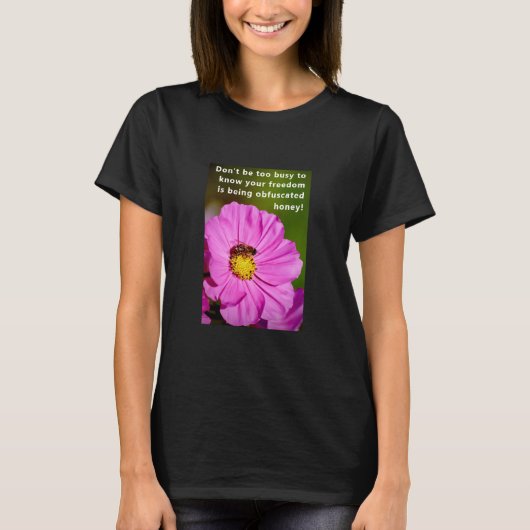 Belebter (dunkler) T - Shirt (Vorderseite)