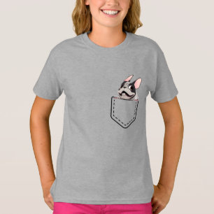 Belebter französischer Bulldog-T - Shirt