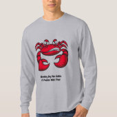 Belebter Grouchy Crab T-Shirt (Vorderseite)