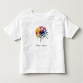 Belebter, individueller Watercolor-Lüster Kleinkind T-shirt (Vorderseite)