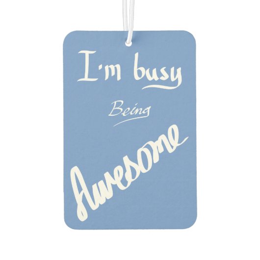 Belebter Phantastischer, handgeschriebener Slogan- Autolufterfrischer (Rückseite)