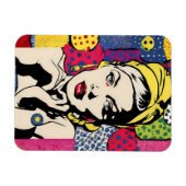 Belebter Pop Kunst, Dichtung und Musik Magnet (Horizontal)