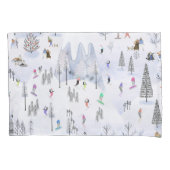 Belebtes Alpendorf Kissenbezug (Vorderseite-Links)