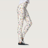 Belebtes Girls-Wasserfarbenmuster Leggings (Rechts)