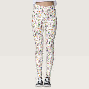 Belebtes Girls-Wasserfarbenmuster Leggings
