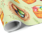 Belebtes Osterbrot Geschenkpapier (Rolleneckpunkt)