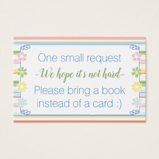 Beleg für das Buch "Picnic" Beilage Karte/Personal (Vorderseite)